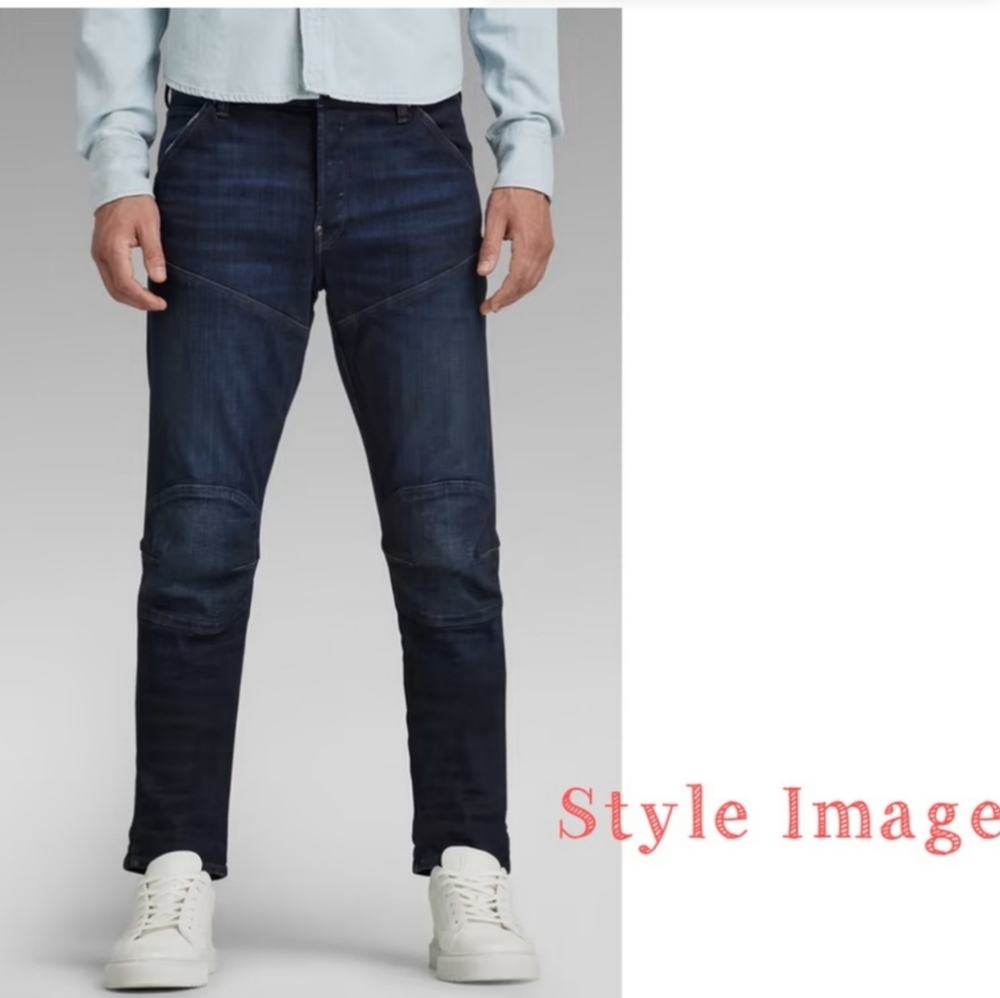 G-Star Raw 5620 3D Slim Legs Jeans In Washed Indigo Size 30/32